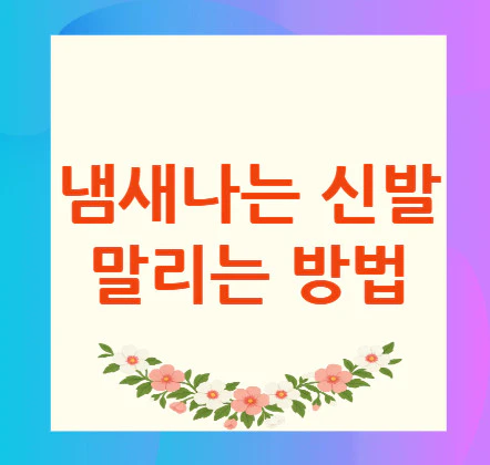 냄새나는-신발-말리기