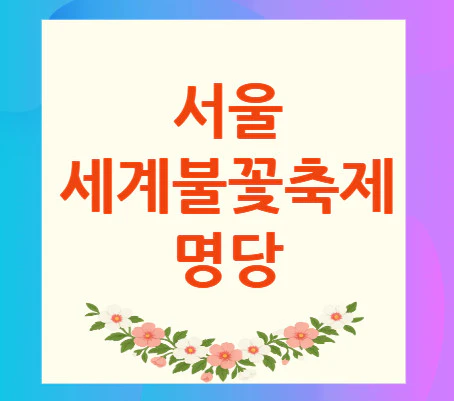 세계불꽃축제-명당