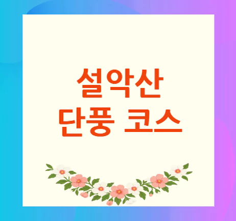 설악산-단풍-코스