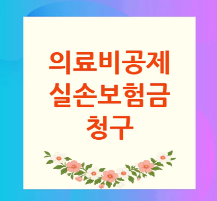 의료비공제-실손보험금-청구