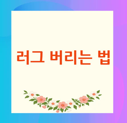 러그-버리는-법