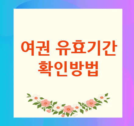 여권-유효기간
