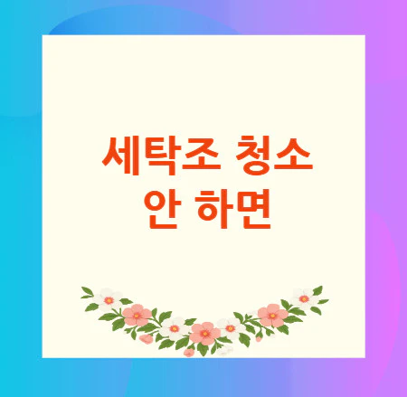 세탁조-청소