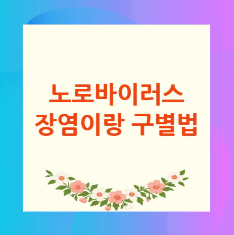 노로바이러스-장염