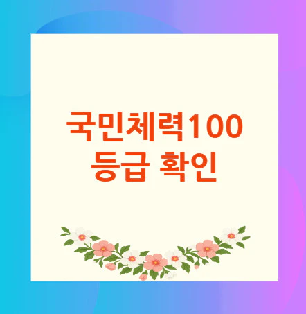 국민체력100-등급