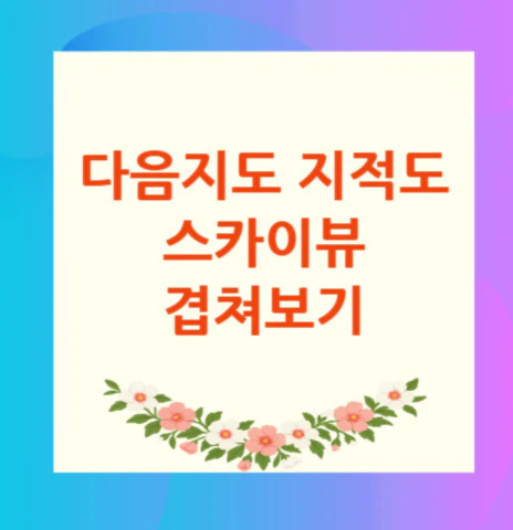 다음지도-지적도-스카이뷰