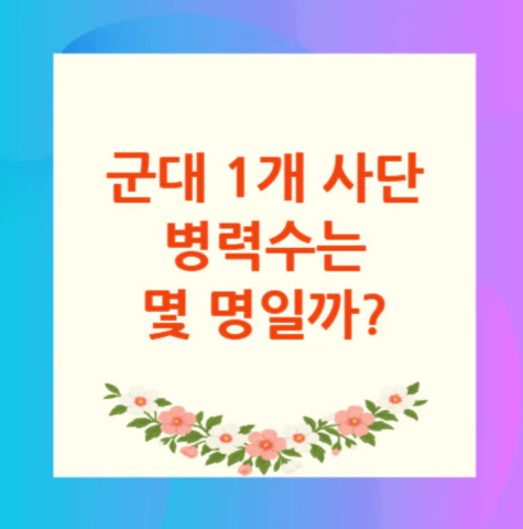 사단-병력수